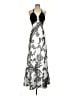 Cache 100% Polyester Paisley Silver Cocktail Dress Size 4 - photo 1