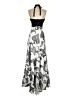 Cache 100% Polyester Paisley Silver Cocktail Dress Size 4 - photo 2