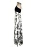Cache 100% Polyester Paisley Silver Cocktail Dress Size 4 - photo 5