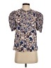 Shoshanna Blue Short Sleeve Blouse Size XS - photo 1