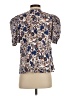 Shoshanna Blue Short Sleeve Blouse Size XS - photo 2