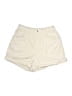 H&M 100% Cotton Solid Ivory Khaki Shorts Size M - photo 1