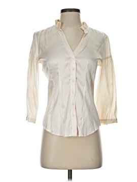 Express Design Studio 3/4 Sleeve Silk Top