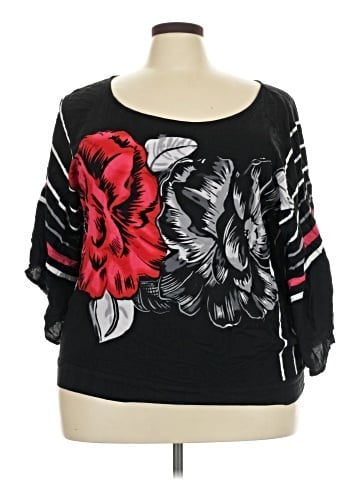 Cato 3/4 Sleeve Top (view 1)