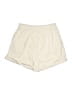 H&M 100% Cotton Solid Ivory Khaki Shorts Size M - photo 2