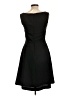 H&M 100% Polyester Solid Black Cocktail Dress Size 10 - photo 2