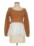 By Anthropologie Color Block Brown Pullover Sweater Size XS - photo 1