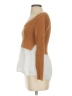 By Anthropologie Color Block Brown Pullover Sweater Size XS - photo 5