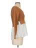 By Anthropologie Color Block Brown Pullover Sweater Size XS - photo 4