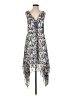 Mossimo 100% Polyester Paisley Gray Cocktail Dress Size S - photo 1