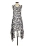 Mossimo 100% Polyester Paisley Gray Cocktail Dress Size S - photo 2