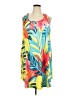 Unbranded 100% Polyester Tropical Yellow Casual Dress Size 4X-5XL - photo 1