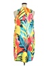 Unbranded 100% Polyester Tropical Yellow Casual Dress Size 4X-5XL - photo 2