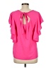 Shein 100% Polyester Pink Short Sleeve Top Size 6 - photo 2