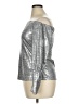 Bold Elements Metallic Silver Long Sleeve Top Size XL - photo 5
