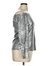 Bold Elements Metallic Silver Long Sleeve Top Size XL - photo 4