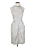 Ellen Tracy Metallic Gray Cocktail Dress Size S (estimated) - photo 1