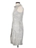 Ellen Tracy Metallic Gray Cocktail Dress Size S (estimated) - photo 5