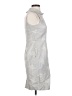 Ellen Tracy Metallic Gray Cocktail Dress Size S (estimated) - photo 4