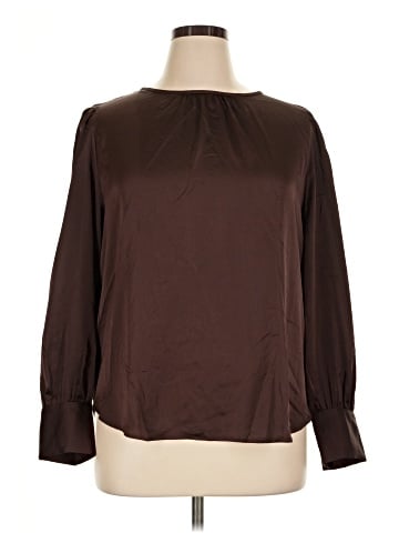Ann Taylor Factory Long Sleeve Blouse (view 1)