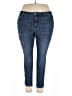 Cosmic Blue Love Stripes Blue Jeans Size 18W - photo 1