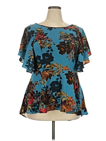 City Chic Short Sleeve Blouse (view 1)