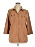 JM Collection Brown 3/4 Sleeve Blouse Size XL - photo 1