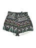 Blue Rain 100% Polyester Print Green Shorts Size S - photo 1