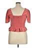 Forever 21 Plus 100% Polyester Orange Short Sleeve Top Size 1X Plus - photo 2