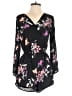Arizona Jean Company 100% Polyester Floral Black Romper Size M - photo 1