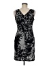 En Focus Studio Graphic Black Cocktail Dress Size 8 - photo 2