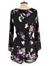 Arizona Jean Company 100% Polyester Floral Black Romper Size M - photo 2