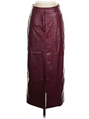 Commense Faux Leather Skirt (view 1)