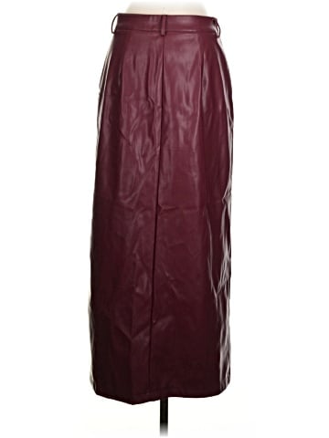 Commense Faux Leather Skirt (view 2)