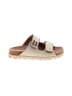 Miu Miu Ivory Canvas Logo Slide Sandals Size EU 38 1/2 - photo 1