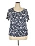 Talbots Blue Short Sleeve Top Size 2X - photo 1