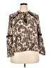 Knox Rose 100% Rayon Paisley Tan Long Sleeve Blouse Size XXL - photo 1