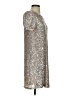 Cable & Gauge Metallic Silver Cocktail Dress Size S - photo 4