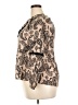 Knox Rose 100% Rayon Paisley Tan Long Sleeve Blouse Size XXL - photo 5