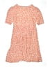 Wonder Nation 100% Polyester Print Orange Dress Size 14 - 16 Plus - photo 2
