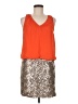 C. Luce 100% Polyester Orange Cocktail Dress Size M - photo 1