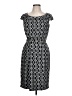 David Meister 100% Polyester Graphic Black Casual Dress Size 12 - photo 1
