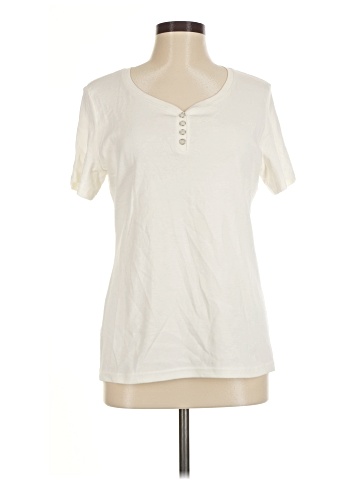 Karen Scott Short Sleeve Henley (view 1)