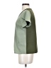 Shein 100% Polyester Color Block Green Short Sleeve Blouse Size 4 - photo 5
