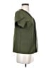 Shein 100% Polyester Color Block Green Short Sleeve Blouse Size 4 - photo 4