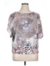 Cato Silver Short Sleeve Blouse Size 14/16W - photo 1