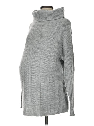 Isabel Maternity Turtleneck Sweater (view 1)