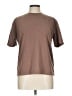 Assorted Brands Solid Brown Short Sleeve Turtleneck Size L - photo 1
