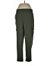 Apana Solid Green Active Pants Size L - photo 1