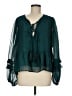 VICI 100% Polyester Teal Long Sleeve Blouse Size M - photo 1